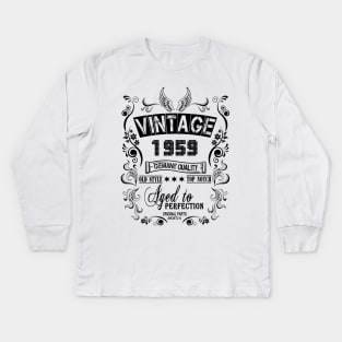 vintage 1959 Kids Long Sleeve T-Shirt